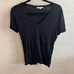 Cotton Citizen Black V-Neck Tee